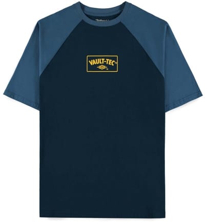 Fallout - Vault Boy Raglan Tshirt - S - Donkerblauw