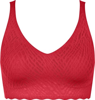 Sloggi ZERO Feel Bliss Festive Bralette Dames Beha - ROOD