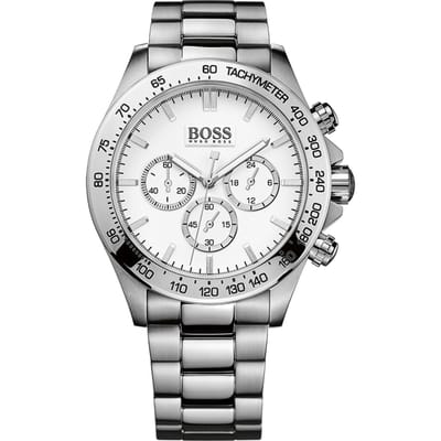 Montre Chronographe Homme Hugo Boss 1512962 Ikon Cadran Argenté 44 mm argenté