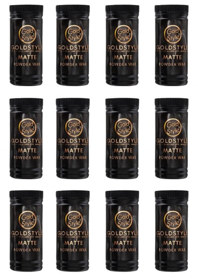 Gold style Powder Wax 12 stuks - Gold style - Haar, Haarstyling, Haarwax, Poeder Wax, Powder, Styling, Wax - 120.gr