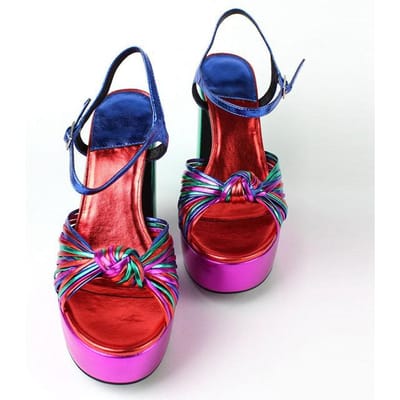 Merk Meerkleurige Geweven Catwalk Sandalen Visbek Hoge Hakken Platform Damesschoenen Grote Maat 43 Dikke Hakken Banketschoenen 38 blue