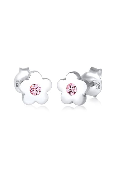 Elli Oorbellen Kinderen Bloem Basic Kristallen 925 Sterling Zilver