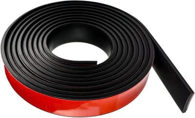 Zelfklevende Rubber Strips 25mm (W) x 3mm (D) x 300cm (L) voor DIY Projecten, Vloerbedekking, Isolatie en Bescherming tegen Glijden