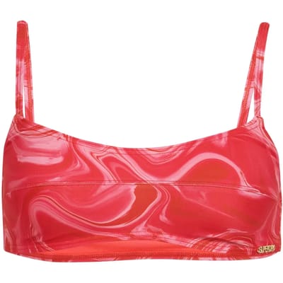 Superdry Bralettebikinitopje met Print Roze Grootte: 38