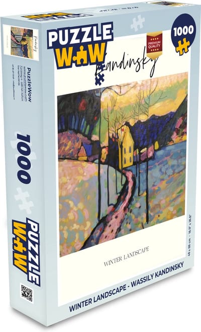 Puzzel Winter landscape - Wassily Kandinsky - Legpuzzel - Puzzel 1000 stukjes volwassenen