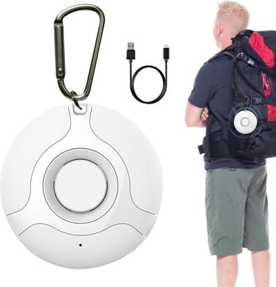 Vloofweer, 5 V ultrasoon vlooien- en tekenafweermiddel voor honden, muggenafweermiddel voor buiten, 100 mAh, ultrasone vlooien- en tekenafweermiddel, draagbaar-Wit