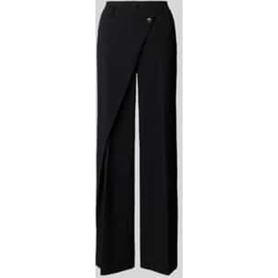 Wide leg wijdte broek met persplooien model 'ANAIS'