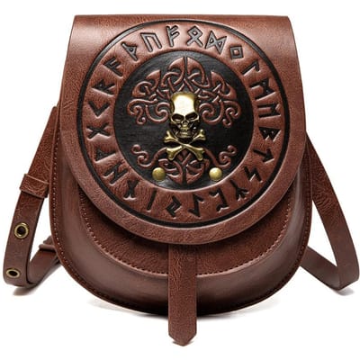 Europese en Amerikaanse Punk Retro Stijl Reliëf Dames Schoudertas Crossbody black