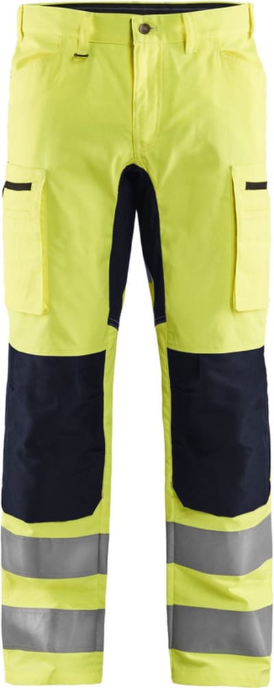 Blaklader High Vis broek met stretch 1585-1811 - High Vis Geel/Zwart - D84