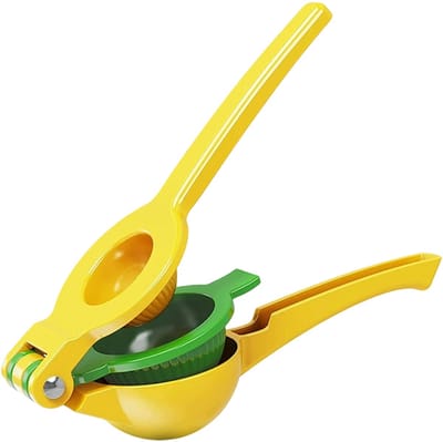 Peysaitr - Handmatige Citroenpers - 2-in-1 Open- en Sluitbaar - Citroen en Sinaasappel Pers - Voor Huis en Keuken - Geel/Groen - 22,3 x 7,5 x 5 cm - 1 Stuk