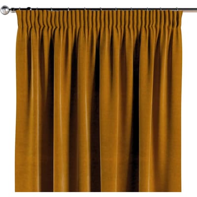Geplooid gordijn Yellow Tipi Posh Velvet 51x102"