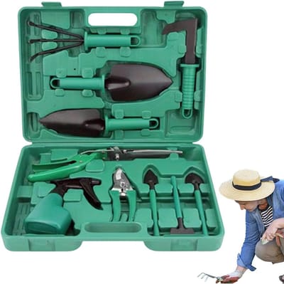 Tuingereedschap Set - Handgereedschap Buiten - Planten Verzorgen - Ergonomische Comfortgreep - 10 Stuks - Set