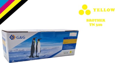 Toner Brother TN-326/ Yellow Convient Pour DCP-L8400, L8400CDW, L8400CDN, L8450, L8450CDW, HL-L8250, L8250CDN, L8350, L8350CDW, MFC-L8650, L8650,CDW, L8850 - Compatible