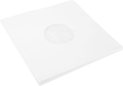 LP Platenhoezen - Vinyl Beschermers - Platen Opbergen - Hersluitbaar Antistatisch - 20 Stuks - Wit