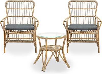 Vita Lester loungeset nature met hoge tafel