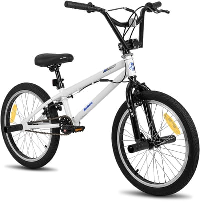 Hiland 20 Inch Freestyle BMX Fiets - Voor Kinderen & Jeugd - 360 Graden Gyro Systeem - Inclusief 4 Pegs (Voetsteunen) - Meerdere Kleuren - Geschikt voor buitenactiviteiten in de lente