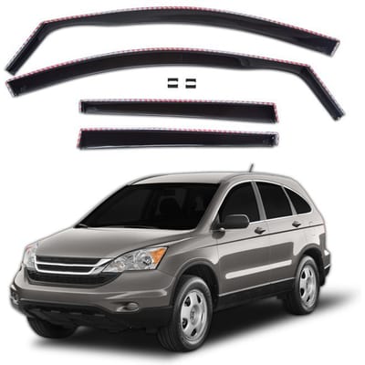 Wind deflectors - JJ-AUTOMOTIVE - Honda CRV 2006-2013 - 4 stuks - Aerodynamisch - Rookzwart zwart
