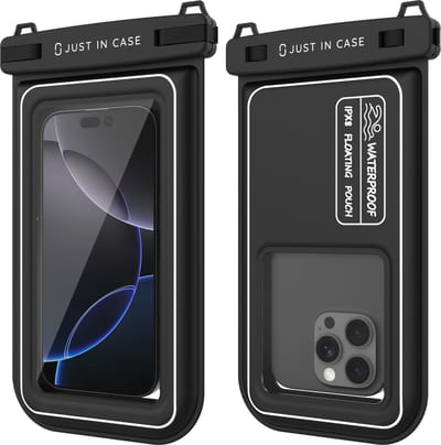 Cazy Universeel Waterdicht Telefoonhoesje met Koord – Onderwater Hoesje - Drijvend – Geschikt voor Zwemmen en Strand - IPX8 Gecertificeerd