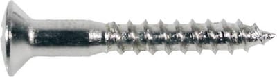 Boston WS-04-C Chroom Ovalen Schroeven 3,5x25mm (12 stuks)
