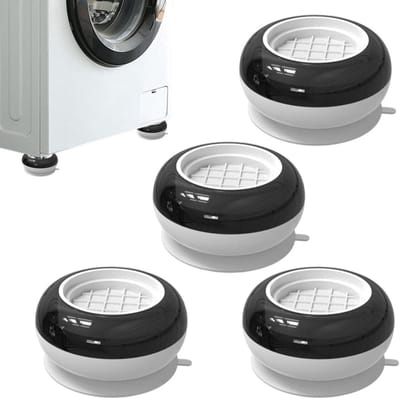 Borvat® Wasmachine Verhogers 4-delig - Anti-Trilling & Antislip - Beschermt Vloer - Voor Wasmachines en Drogers