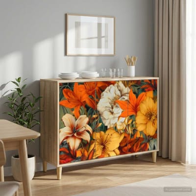 vidaXL - Dressoir - GENNEP - Sonoma - 102 - x - 33 - x - 75 - cm - Bewerkt - hout
