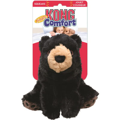 Kong Comfort Kiddos Bear - Hondenspeelgoed - Zwart Large