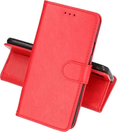 Zakelijke Book Case Telefoonhoesje - Portemonnee Hoesje - Geschikt voor de Google Pixel 8 Pro - Rood