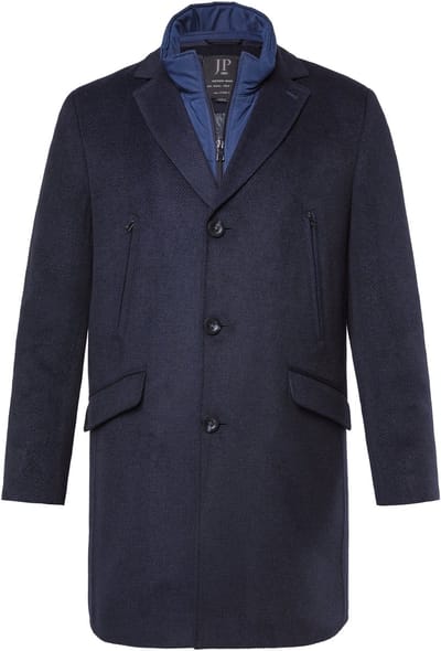 JP 1880 - Heren - Jas FLEXNAMIC® inzetstuk reverskraag - Navy blauw - Maat L