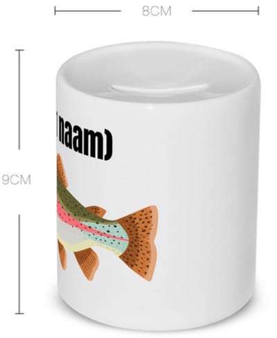 Akyol - vis met eigen naam Spaarpot - Vis - vissen liefhebbers - iemand die houdt van vissen - verjaardag - cadeau - kado - 350 ML inhoud