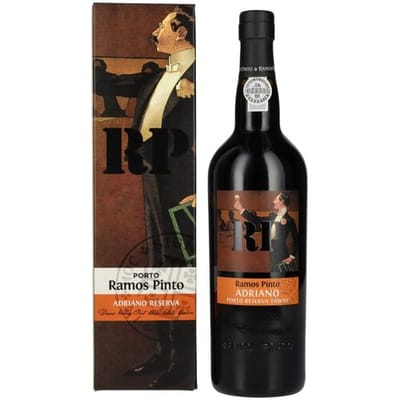 Ramos Pinto Porto &amp; Douro Ramos Pinto Adriano Porto Reserva 19,5% Vol. 0,75l in geschenkverpakking