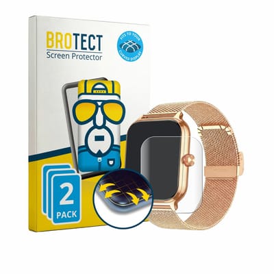 BROTECT - Screenprotector voor LODIMEKE P133 1.96" - Folie Beschermfolie transparant volledig dekking - 2 Stuks