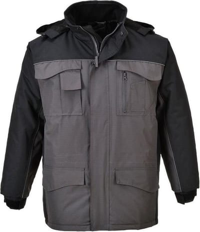 Portwest RS parka S562 Grijs Zwart Maat XL