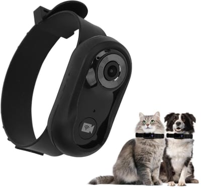 OmGoods - Dailygoody - Kattencamerahalsband - Huisdiersportcamera - 120° Groothoek - HD 1080P - Video-opname voor huisdieren - Geschikt voor katten