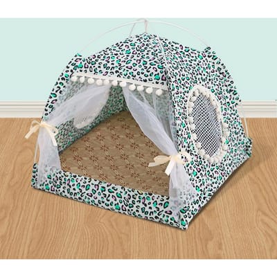 Puppenkussen Slapende Pluizige Bedden Schattige Zachte Huisdieren Honden Katten Nest Tent Huis Verwijderbaar Kussen M