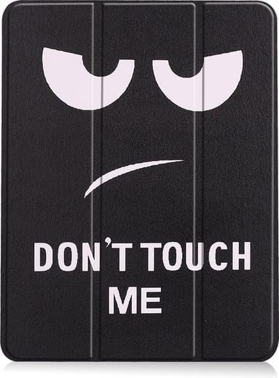 Hoesje - Geschikt voor Apple iPad Air 5 (2022) - 10.9 inch - 5e Generatie - M1 - Dun & Stevig - Trifold Bookcase - Hard Cover Case - Met Uitsparing Geschikt voor Apple Pencil - Hardcover Book - Tablet Hoes - Don't Touch Me