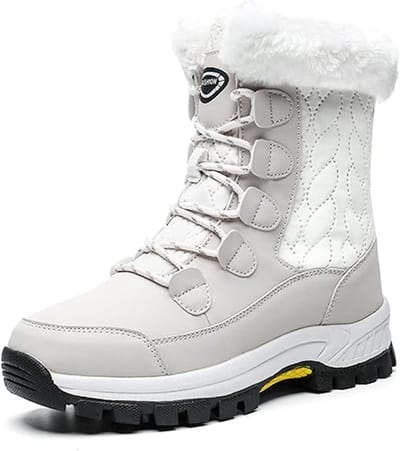 Snowboots Waterdichte -Warme Sneeuwlaarzen met Bontvoering - Antislip Voor Buiten - Halverwege Kuit - Comfortabel voor Wandelen-39 maat