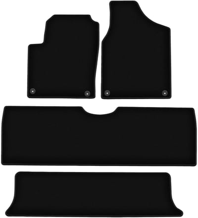 BASIC zwarte veloursmatten voor: Ford Galaxy MK1 minivan (1995-2006)