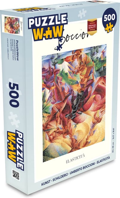 Puzzel Kunst - Schilderij - Umberto Boccioni - Elasticità - Legpuzzel - Puzzel 500 stukjes