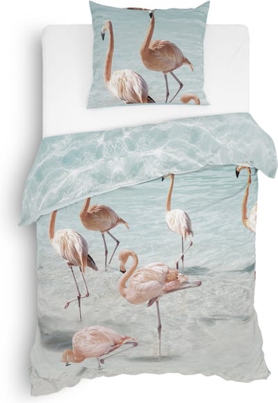 Heckett & Lane Madiki Dekbedovertrek - Eenpersoons - 140x200/220 cm - Aquatic Pink