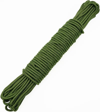 6mm Groene Dikke Nylon Touw, 30m Vlecht Nylon Koord voor Camping, Verpakken en Bundelen, Windbestendig Tent Touw