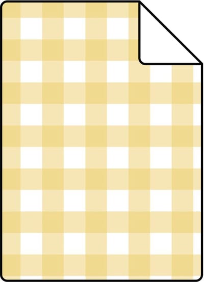 Proefstaal ESTAhome behang geblokt motief geel - 26.5 x 21 cm - 132129-S
