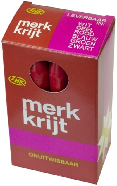 Zhk Onuitwisbaar Merkkrijt Geel - 100 x 13 mm