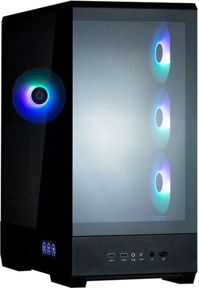 PC-behuizing - ZALMAN - P50 DS - Mid-tower - ATX - Zwart - Gehard glas - USB-C en A-RGB