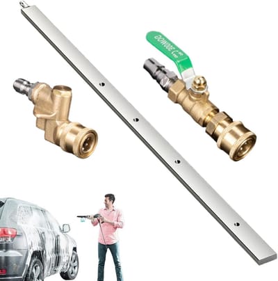 Radiator Reinigingsstaaf - Spoelstaaf Hogedrukreiniger - Voertuigen Reinigen - Roestvrij Staal Constructie - 60 cm - Zilver