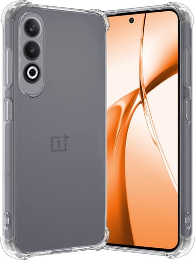 Hoes - Geschikt voor OnePlus Nord CE4 - Sterk & Shockproof - Siliconen Case - Back Cover - Telefoon Hoesje Shock Proof - Transparant