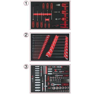 KS Tools 713.0215 Gereedschapsset Chroom-vanadium staal 215 onderdelen