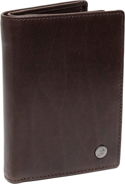 The Chesterfield Brand Leren Portemonnee Manerba Wallet Brown Donkerbruin