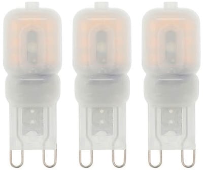 VITO LED Capsule Steeklamp G9 - 3W (vervangt 30W) - 290lm - 2700K - 220-240V - Dimbaar - Ø16mm - Energiezuinig - 3 stuks