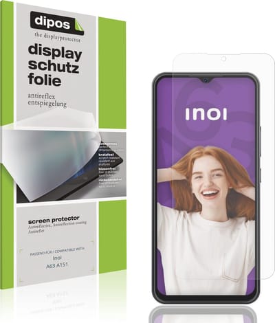 dipos – 4x Matte Beschermfolie geschikt voor Inoi A63 A151 | Krasbestendige & antireflecterende Screenprotector Ultra-Thin