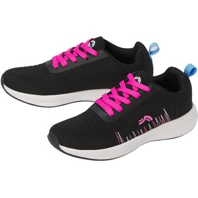 CRIVIT Dames sportschoenen (Zwart/roze, 36)